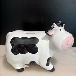 Dolomite Animal Saving Bank, Holstein Dairy Cattle Piggy Bank